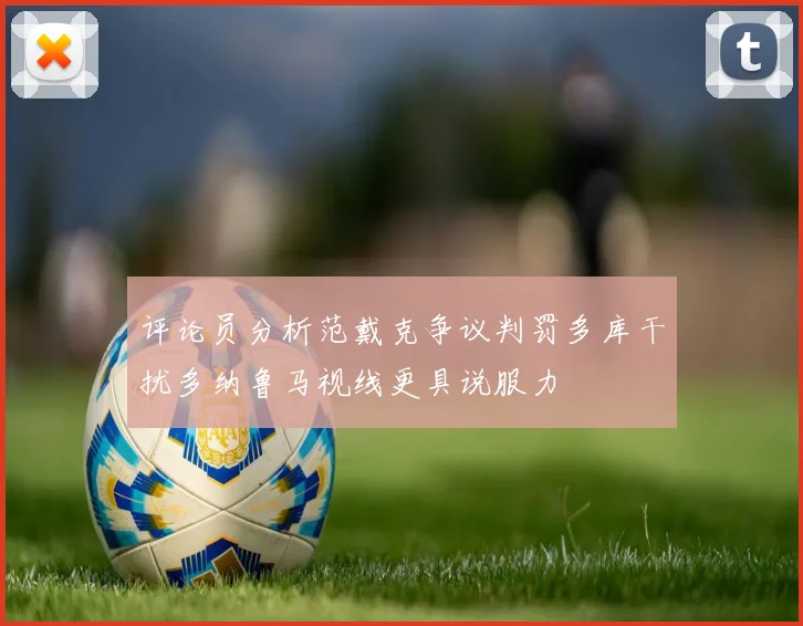 评论员分析范戴克争议判罚多库干扰多纳鲁马视线更具说服力